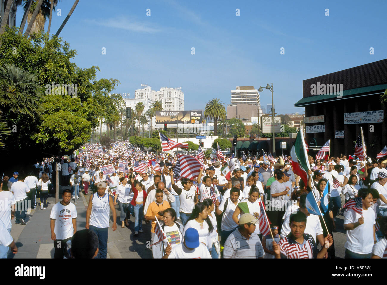 The Great Immigration March on May 1, 2006 in Los Angeles, California ...