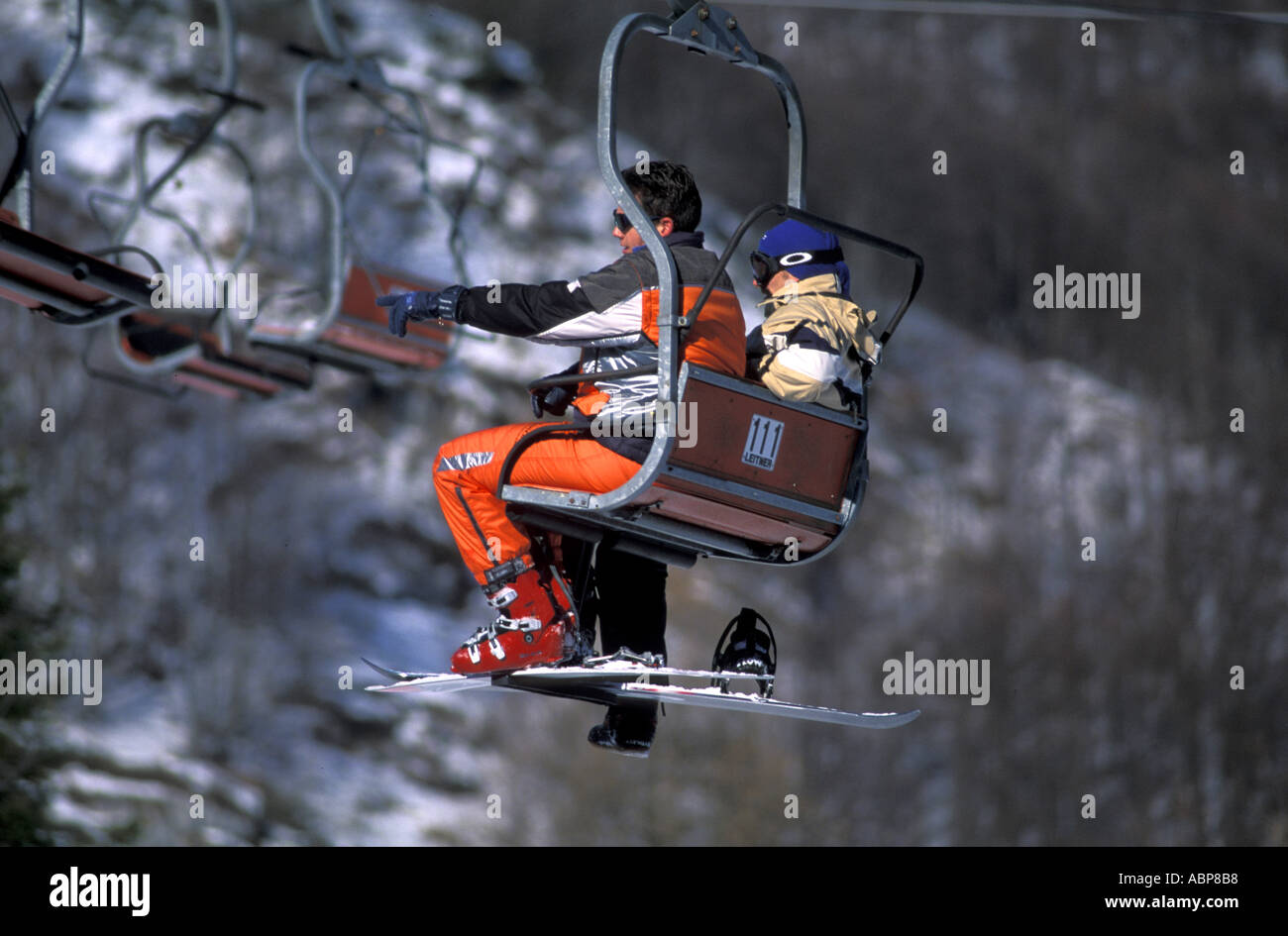People chair lift hi-res stock photography and images - Alamy