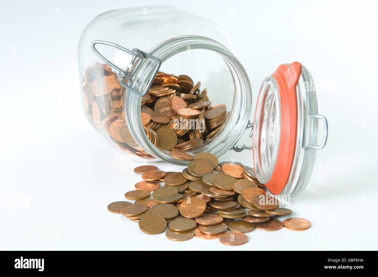 mason jar money Stock Photo Alamy