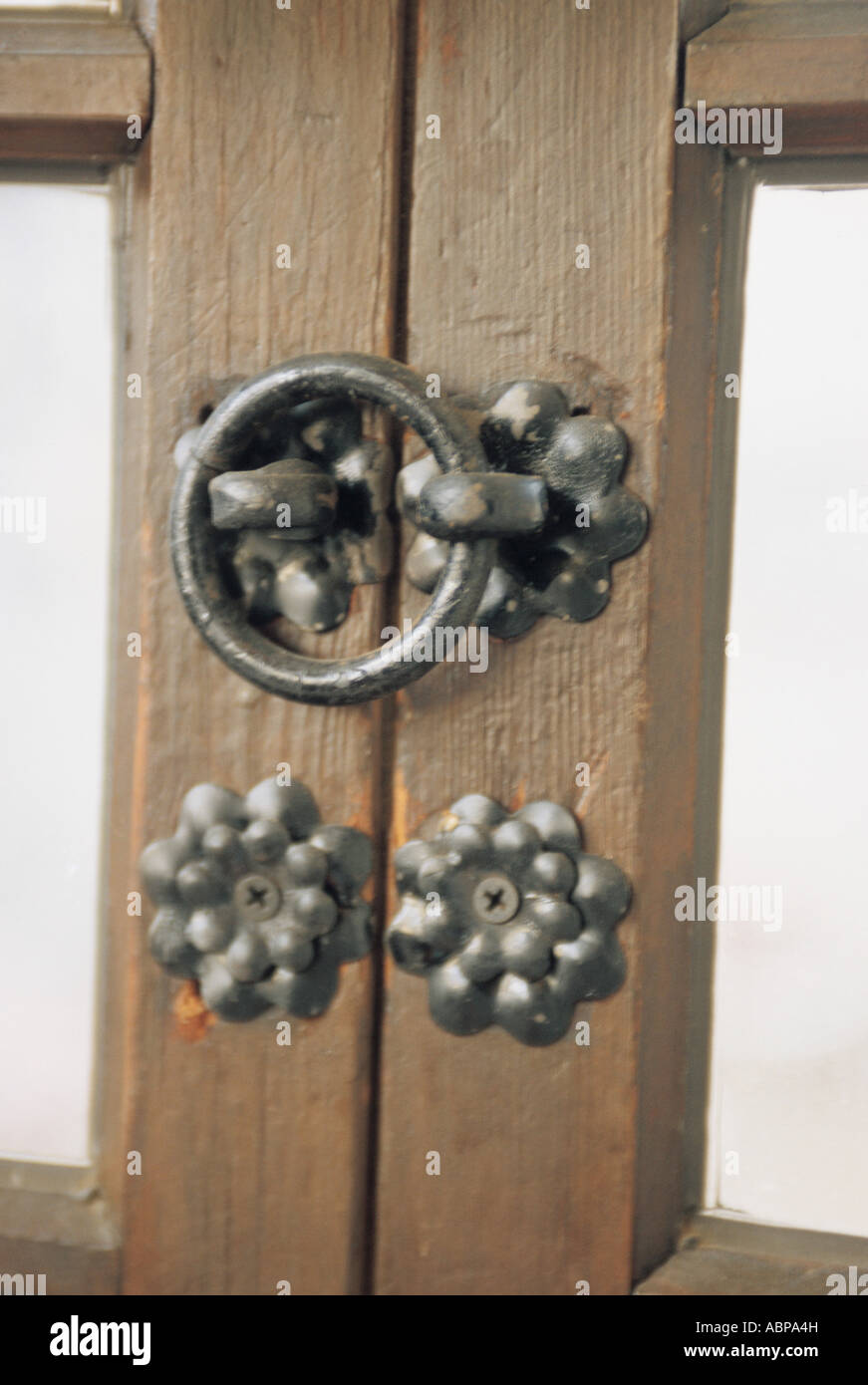 Korean traditional doorpull Stock Photo