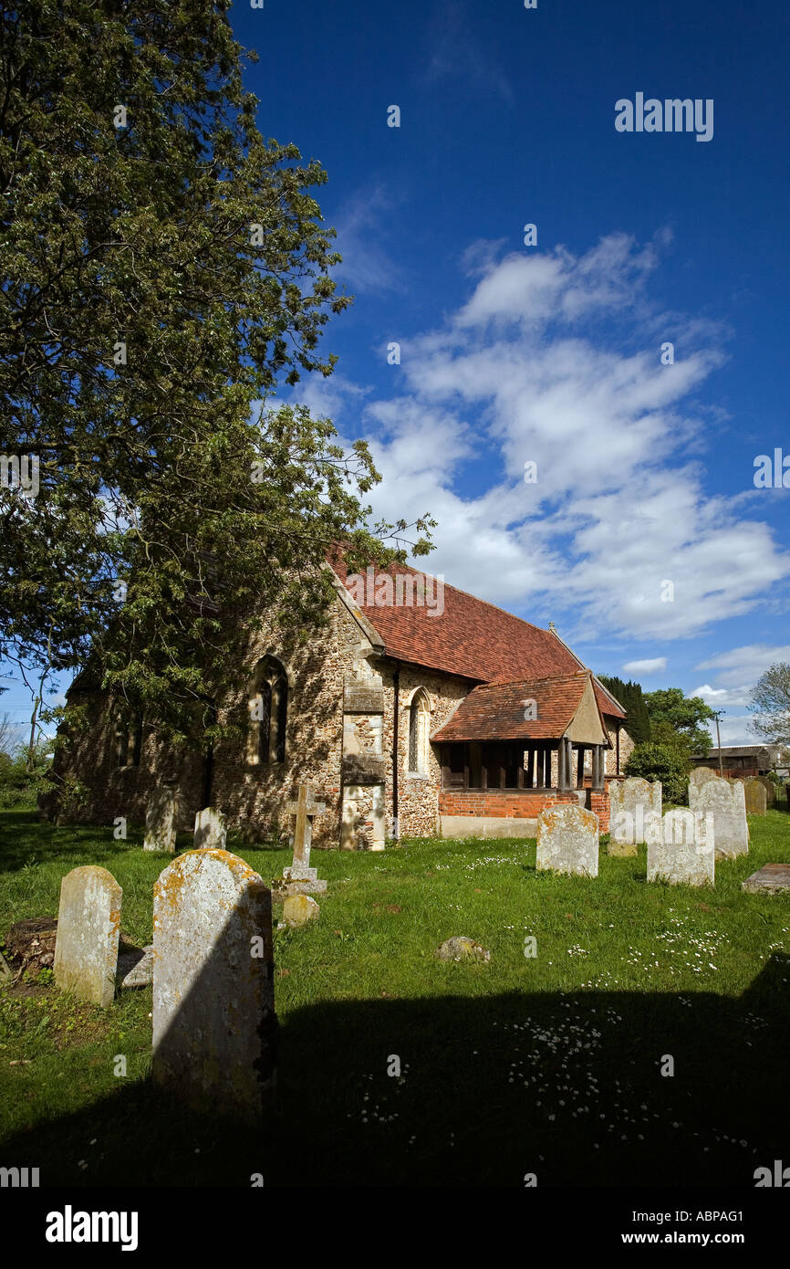 St Mary church of West Bergholt Stock Photo