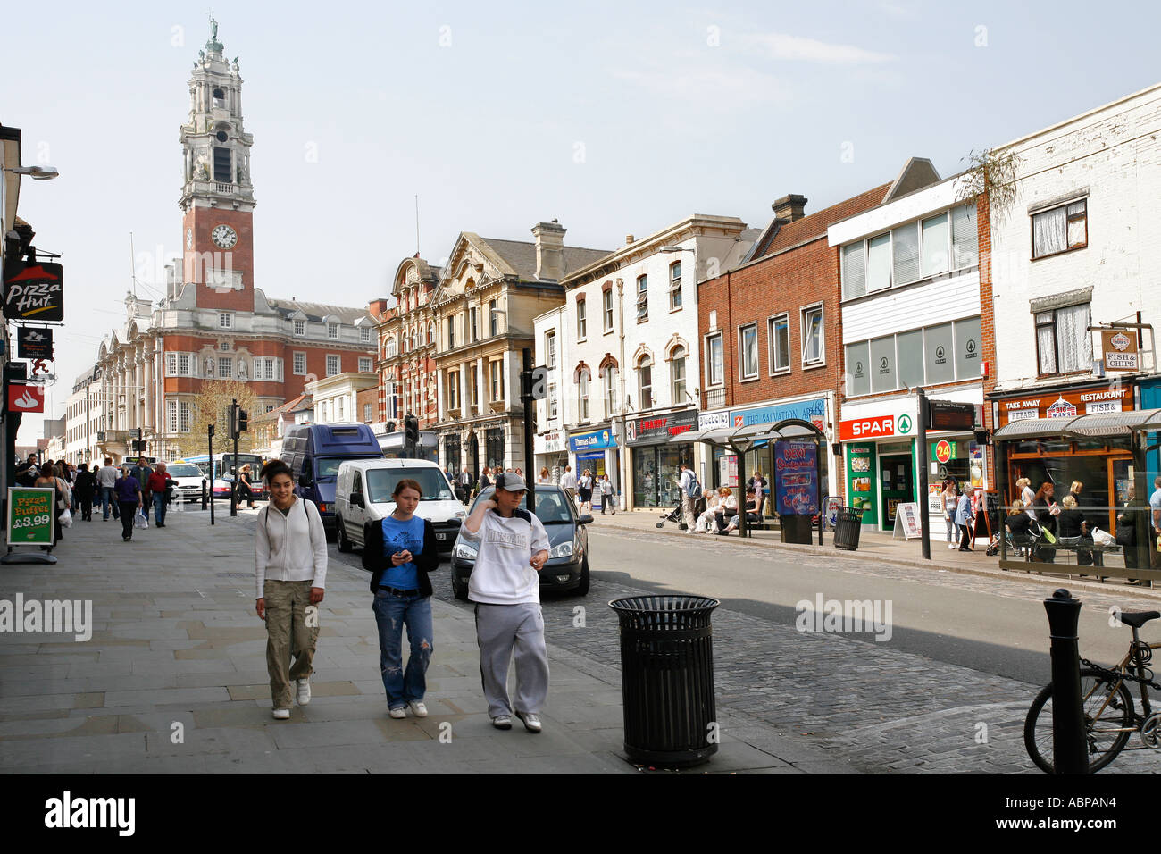 Colchester town centre High Street Stock Photo 7395795 Alamy