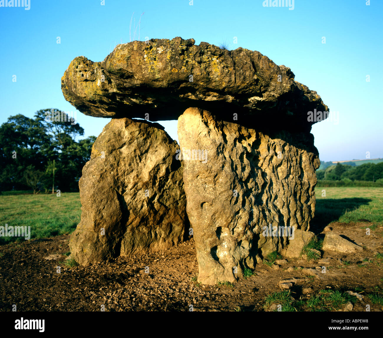 maes y felin burial chamber st lythans vale of glamorgan south wales Stock Photo