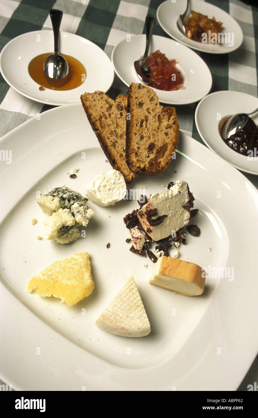 Cheese with sauces Stock Photo