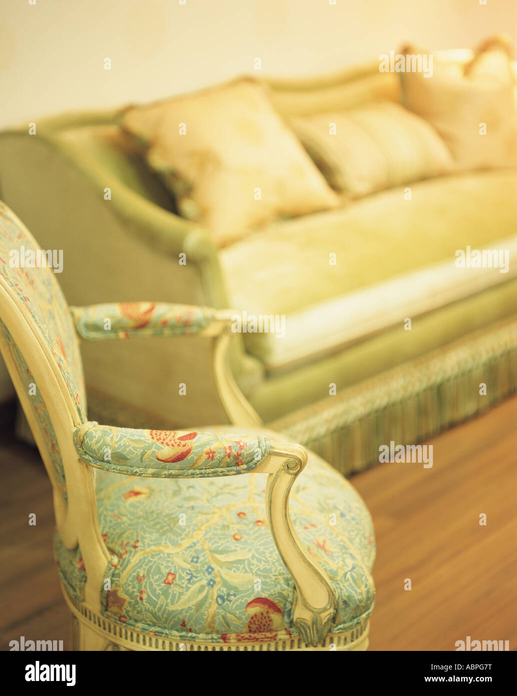 Living room chair and sofa Stock Photo - Alamy