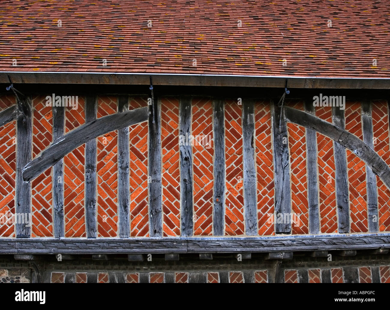 Detail of 16c Moot Hall Aldeburgh Suffolk Stock Photo