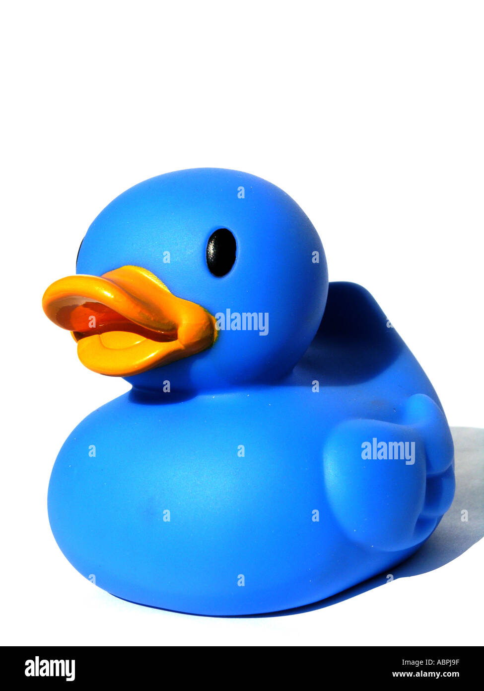 Blue rubber duck Stock Photo - Alamy