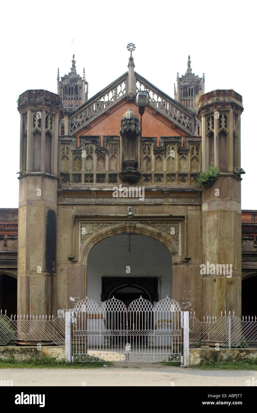 AAD78977 Architecture Queens College Banaras Varanasi Uttar Pradesh India Stock Photo