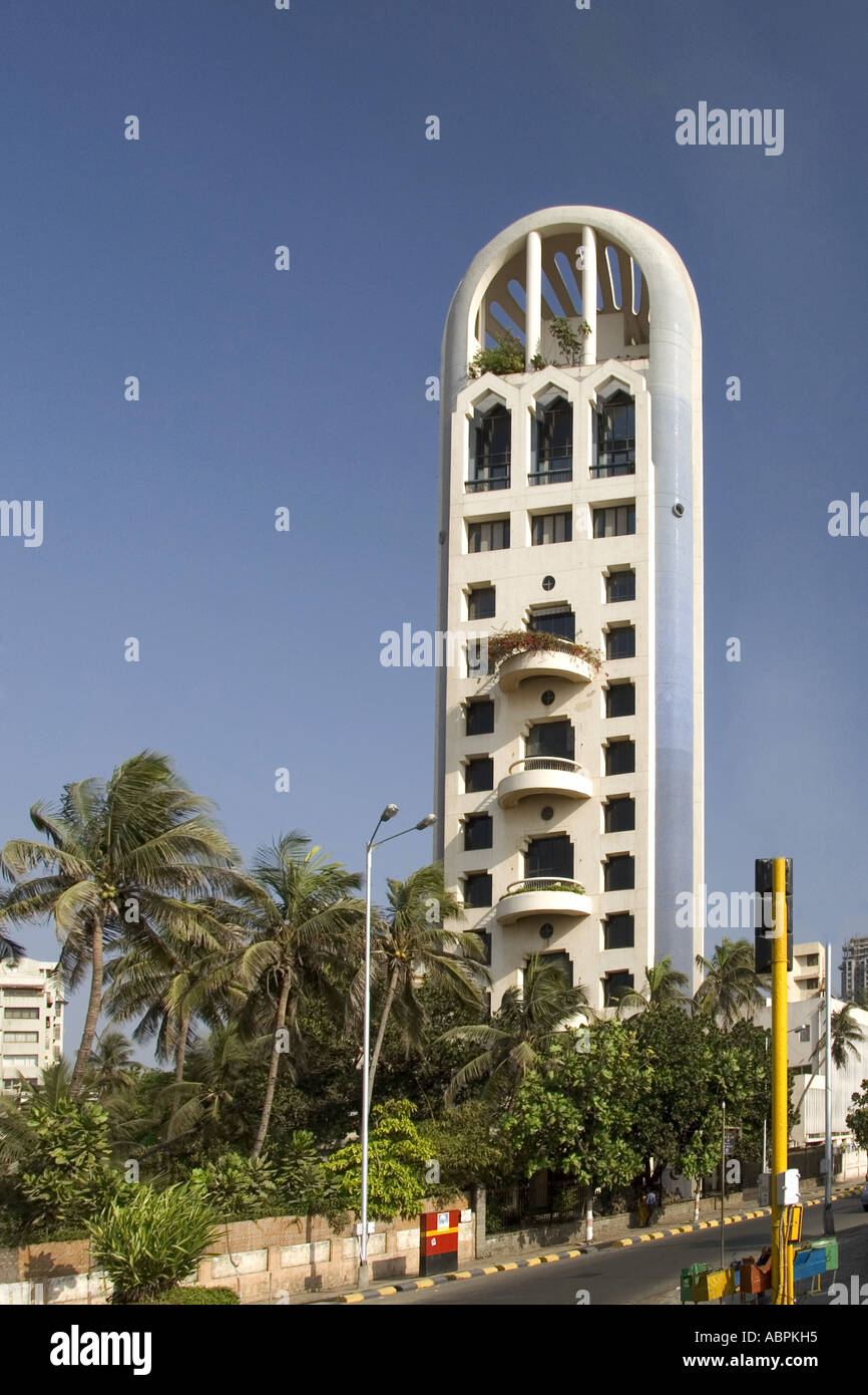 AAD79034 Worli Sea Face high rise modern building Bombay Mumbai Maharashtra India Stock Photo