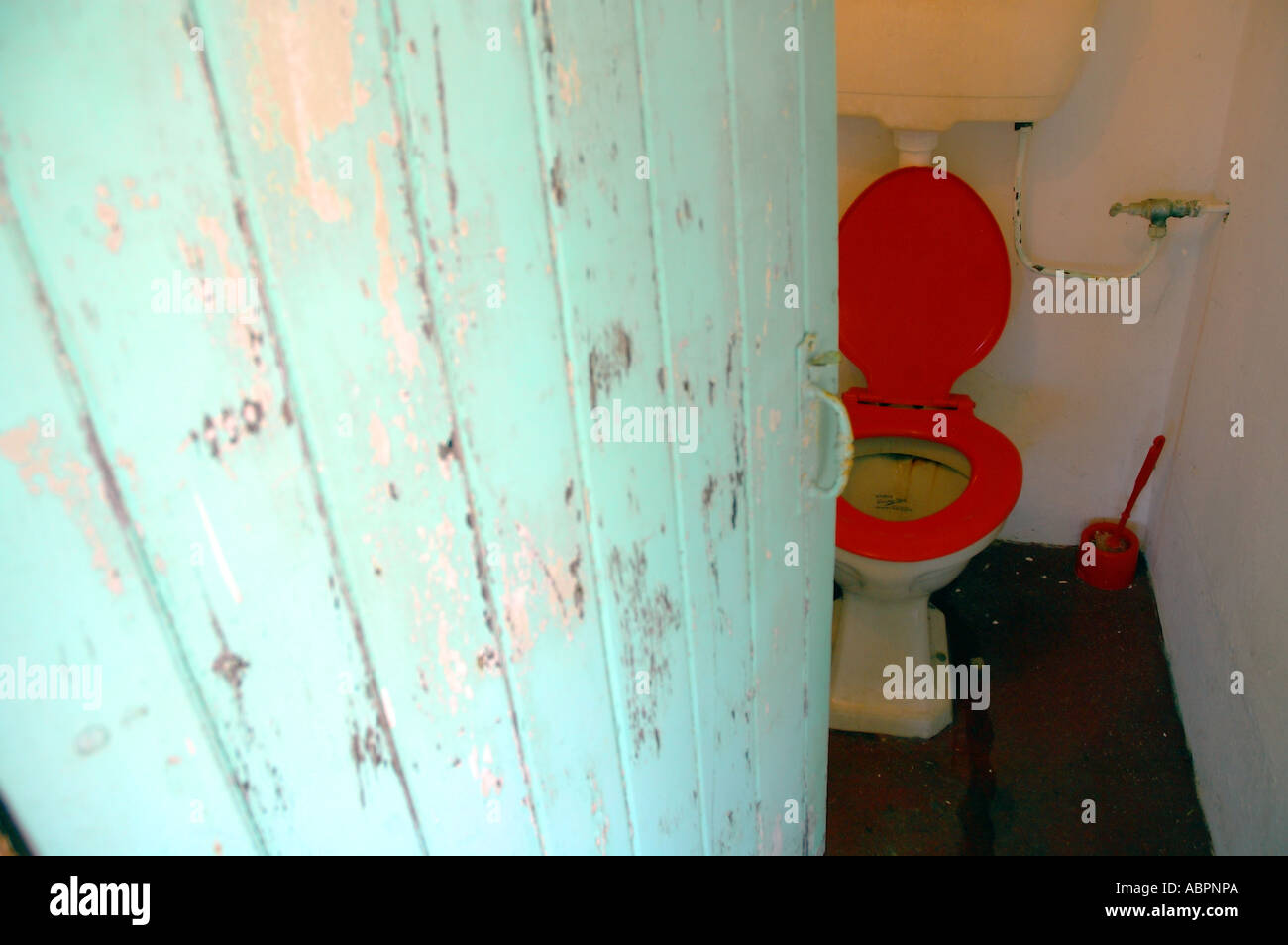 Scary old toilet Stock Photo Alamy