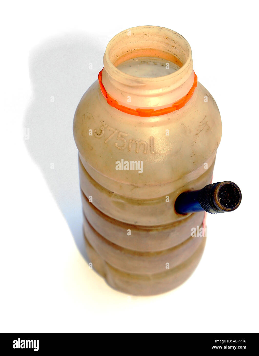 Horrid old homemade bong for marijuana smoking made from a plastic drink  bottle and rubber pipe Stock Photo - Alamy