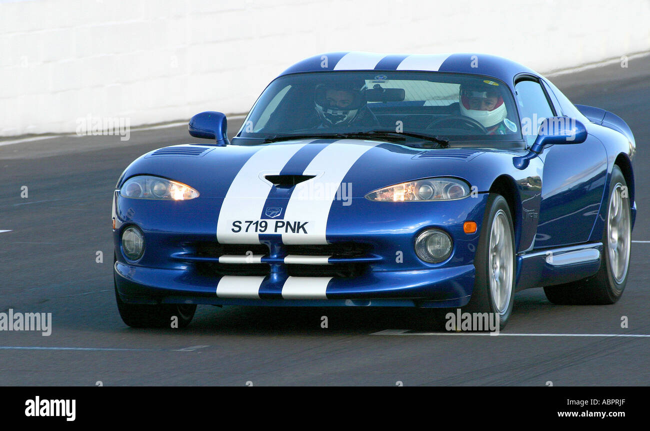 Dodge Viper GTS at Goodwood Motor Circuit in Sussex, England. Stock Photo