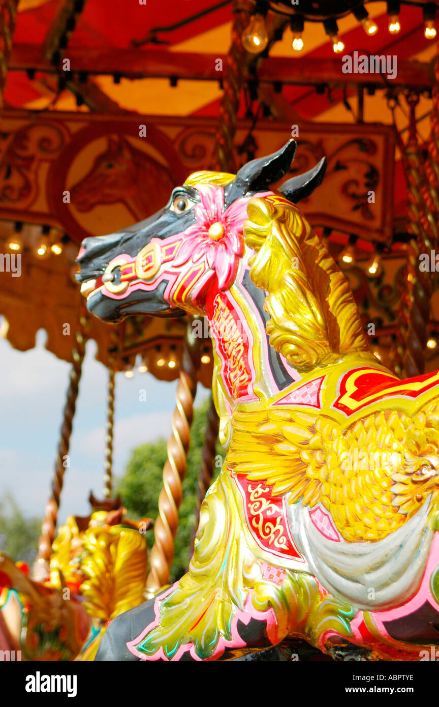 Carousel horse, York, North Yorkshire, UK Stock Photo