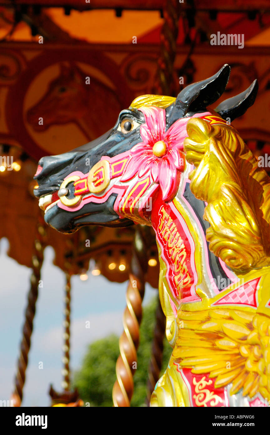 Carousel horse, York, North Yorkshire, UK Stock Photo