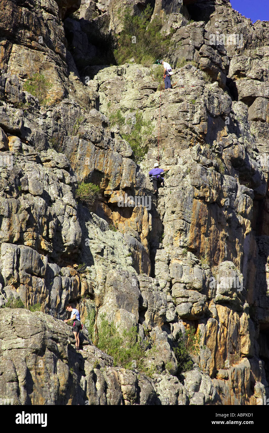 Rock Climbing at Mitre Rock Mount Arapiles Natimuk Victoria Australia Stock Photo Alamy