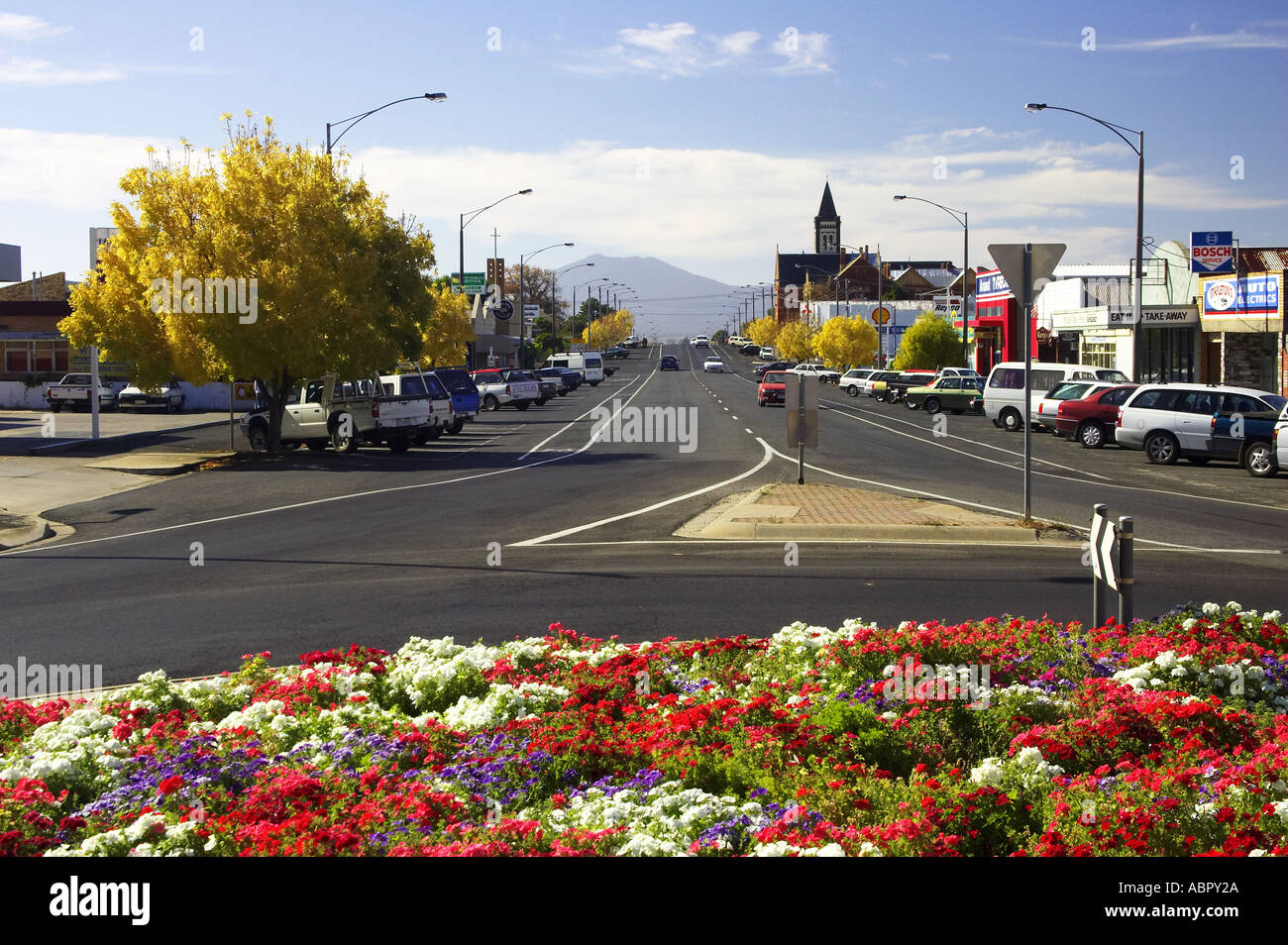 Flower Garden Ararat Victoria Australia Stock Photo Alamy