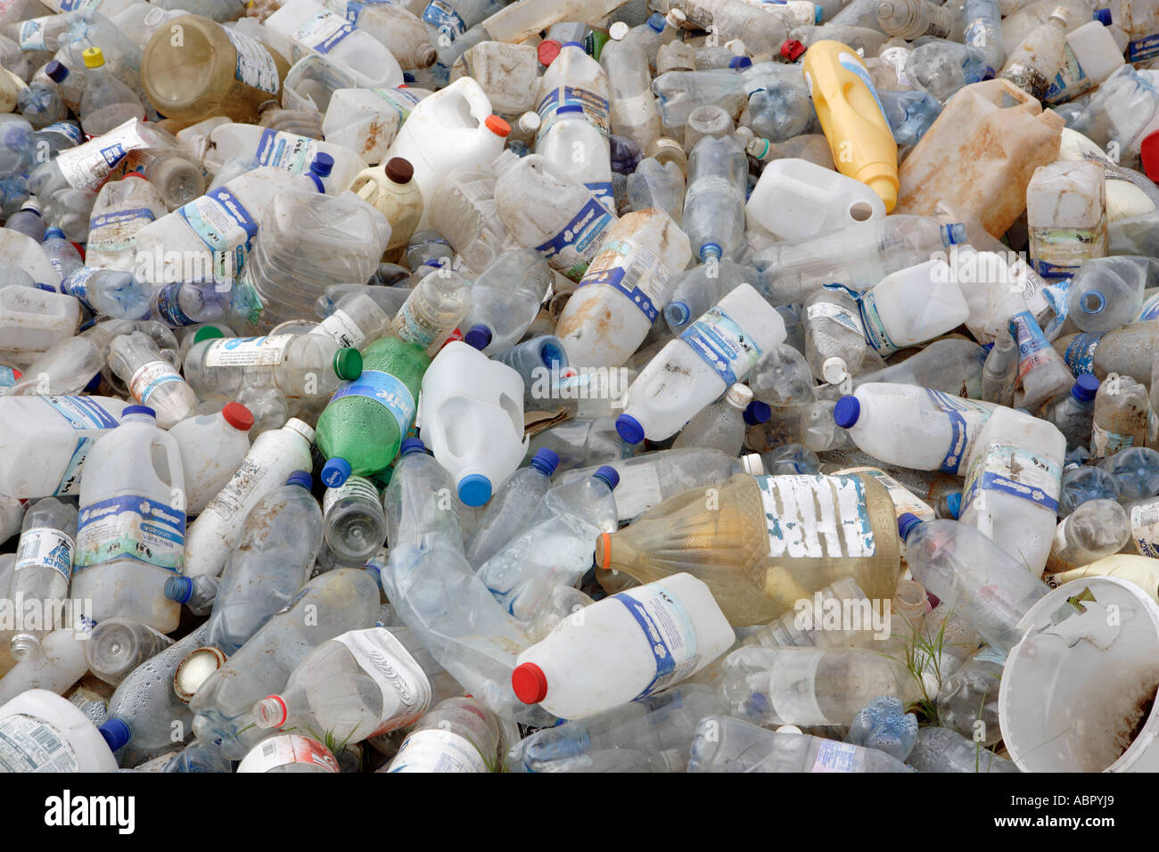 Plastic bottles for recycling Stock Photo - Alamy