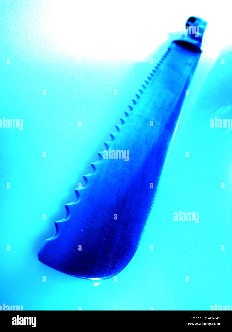 bread knife Stock Photo