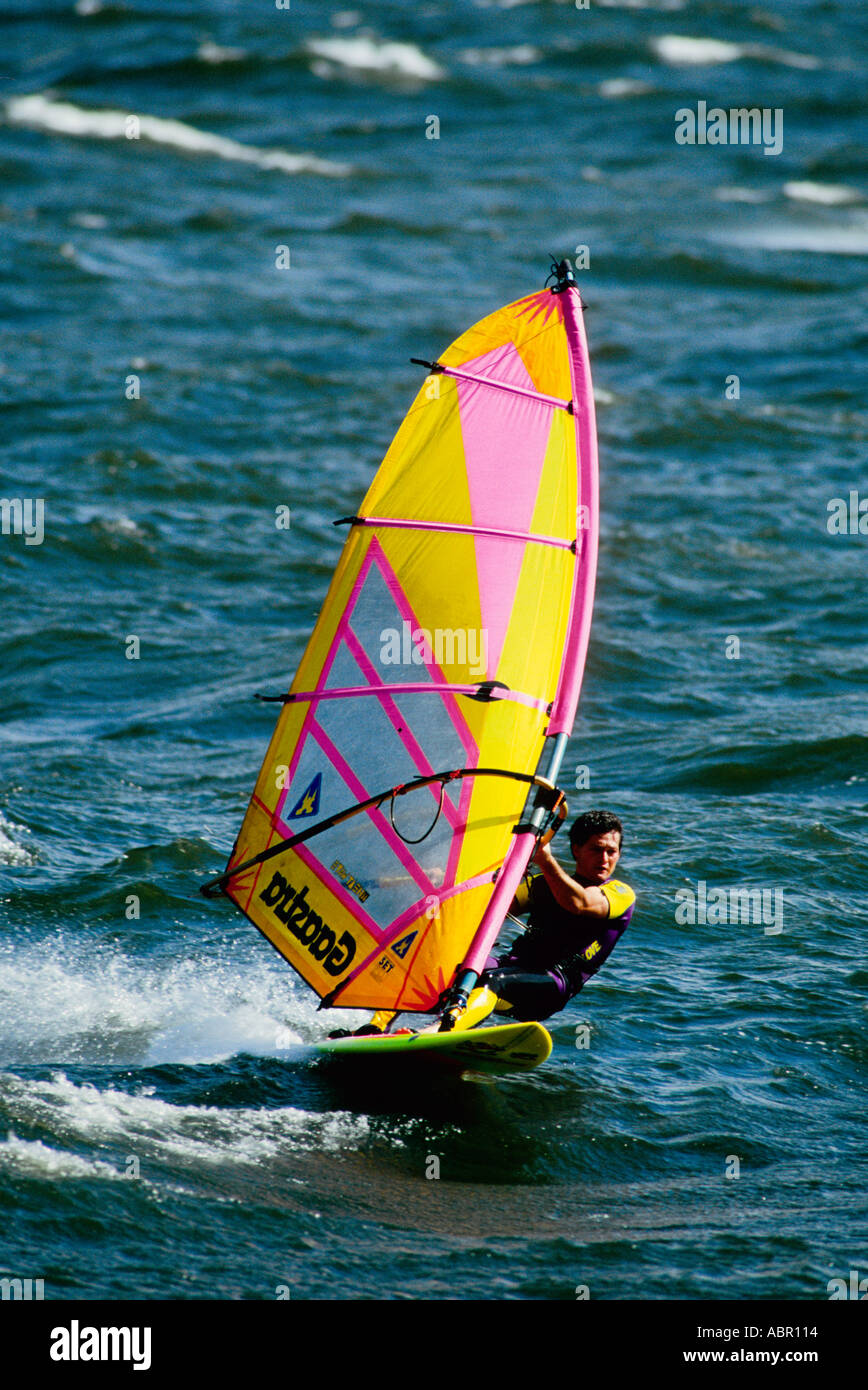 Windsurfing in the Columbia River between Oregon and Washington