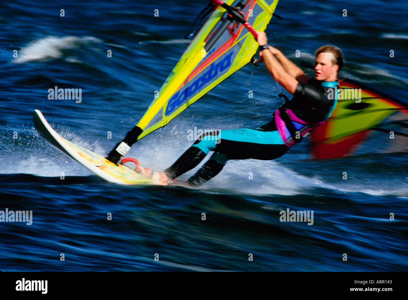 Windsurfing in the Columbia River between Oregon and Washington