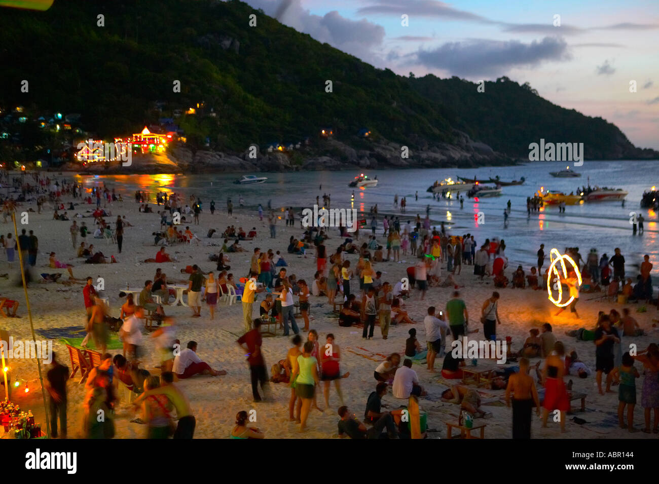Full Moon Party Koh Phangan Thailand Stock Photo Alamy