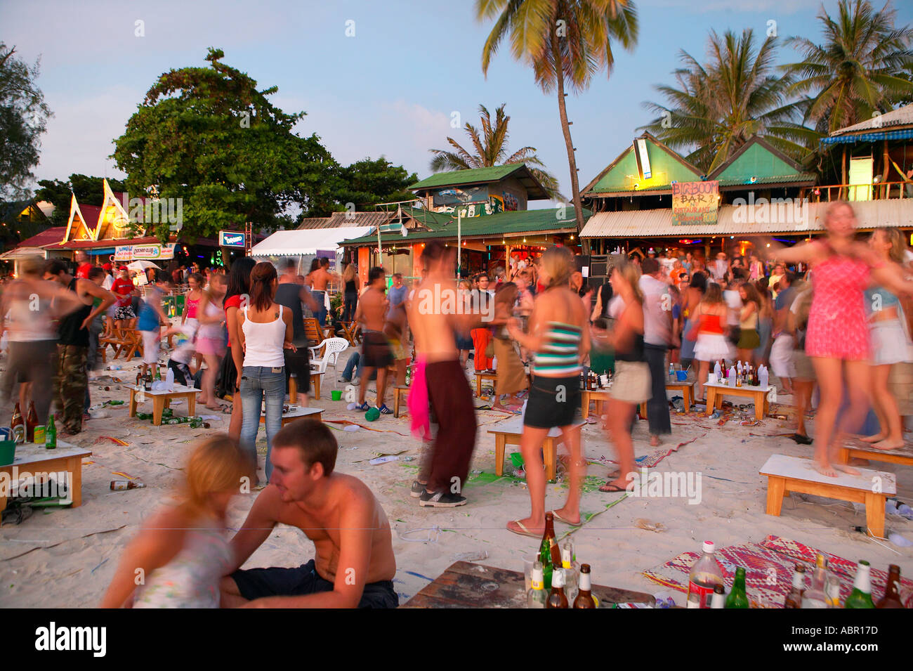 Full Moon Party Koh Phangan Thailand Stock Photo Alamy