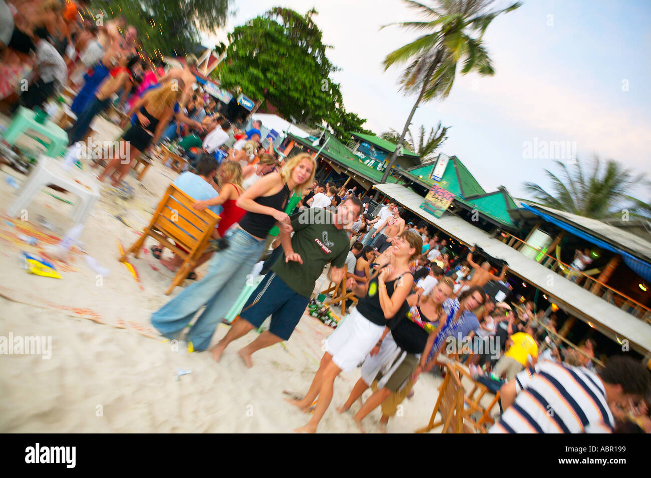 Full moon party koh phangan thailand stock photo alamy