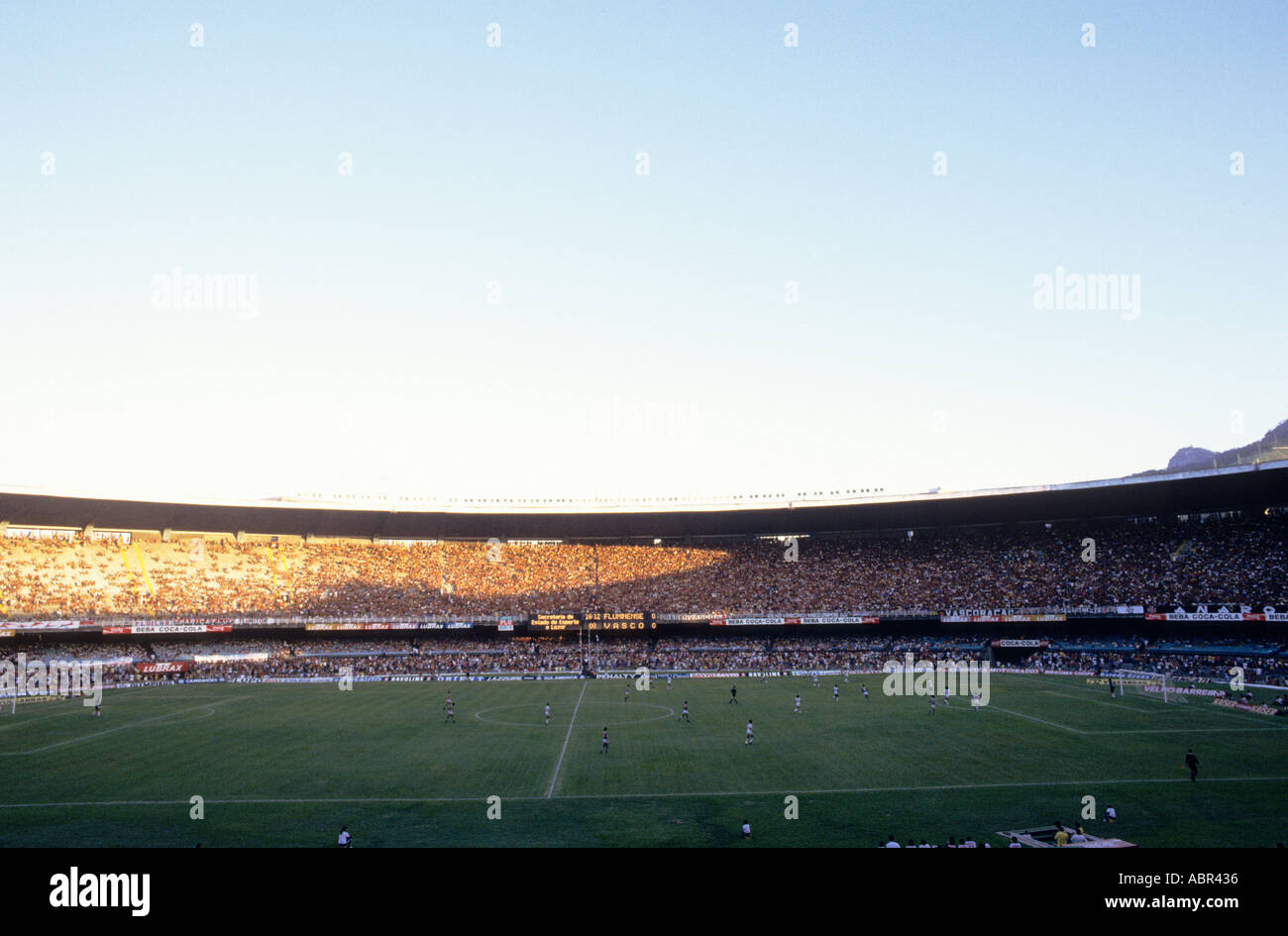 Rio de Janeiro, Brazil. Football match; Maracana football stadium. Stock Photo