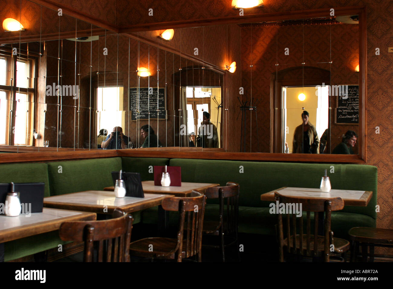 Checkpoint Charlie Inside the Cafe Adler Friedrichstr  Stock Photo