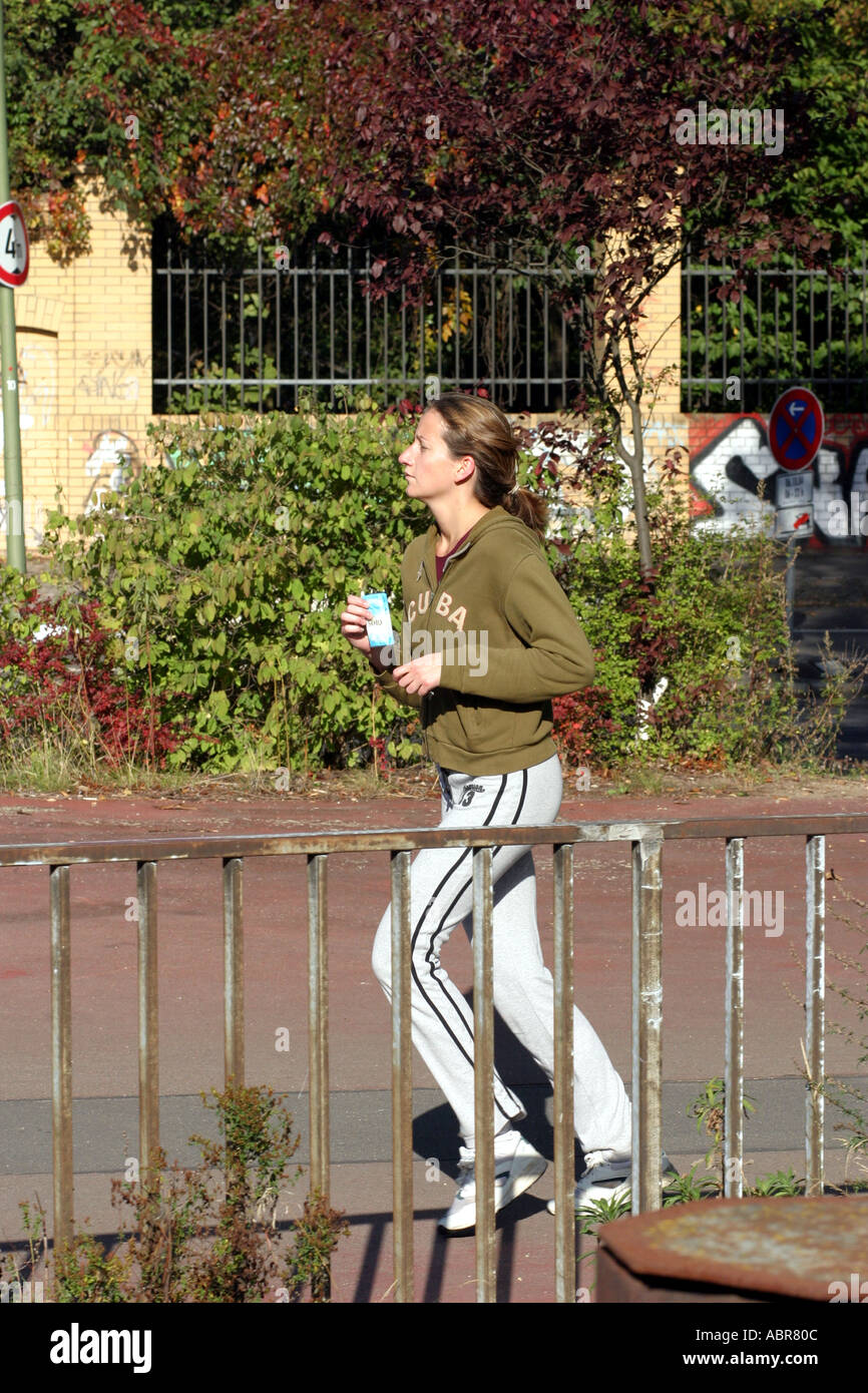 cityscape jogger