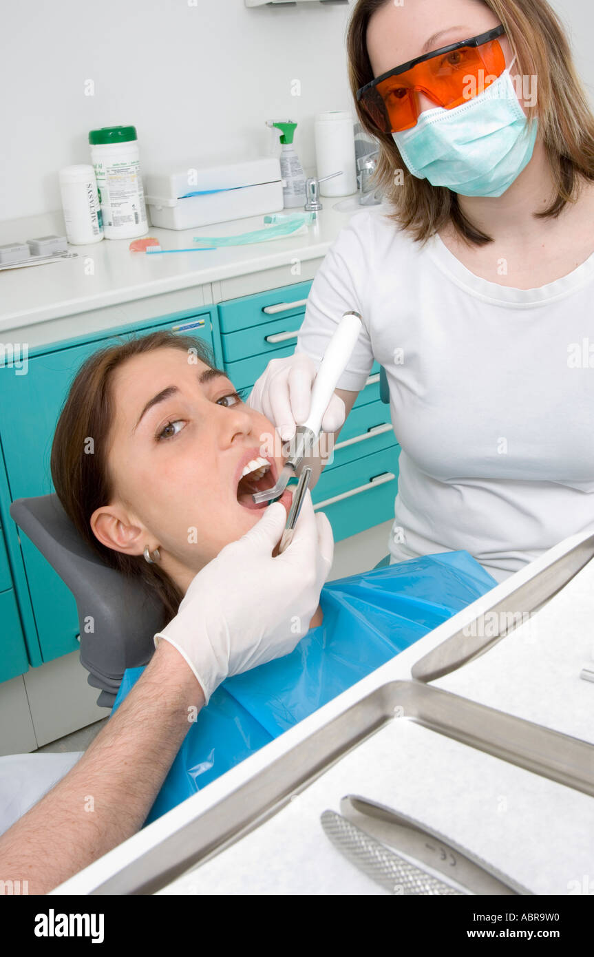 woman at dentist Stock Photo 7401039 Alamy