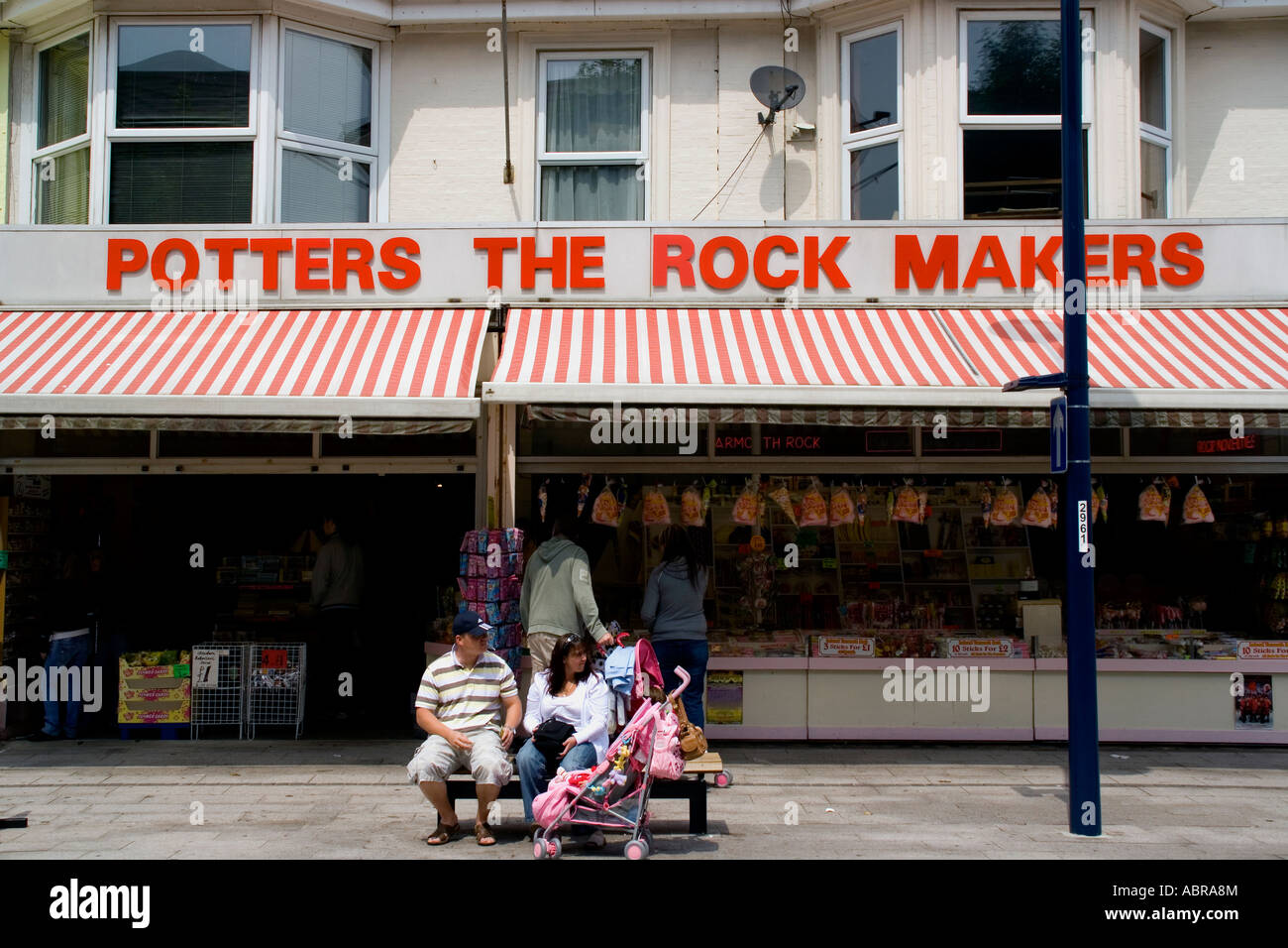 Traditional Rock shop in Regent Road Great Yarmouth Norfolk UK Stock
