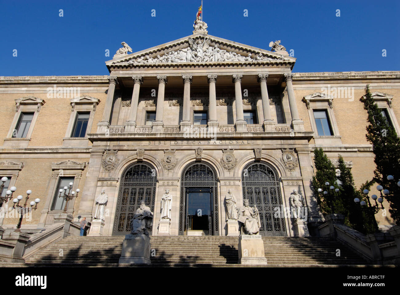 National Library Biblioteca Nacional Madrid Spain Stock Photo