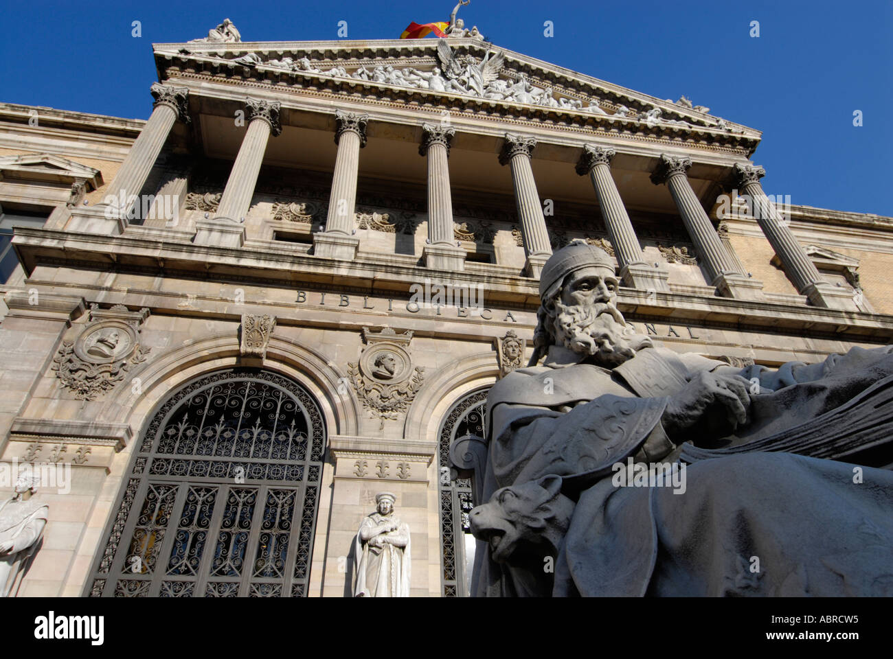 National Library Biblioteca Nacional Madrid Spain Stock Photo