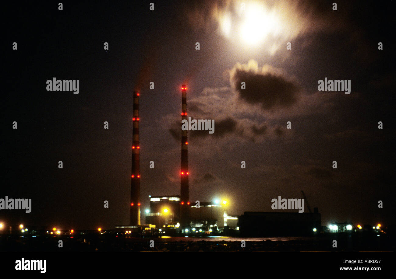 Dublin Power Station at night IRELAND Stock Photo Alamy