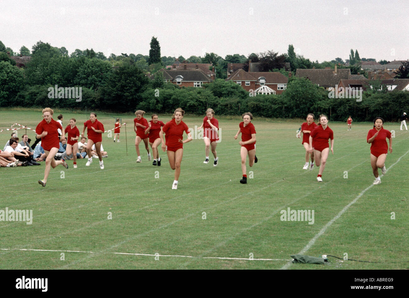 secondary-school-sports-day-race-stock-photo-alamy