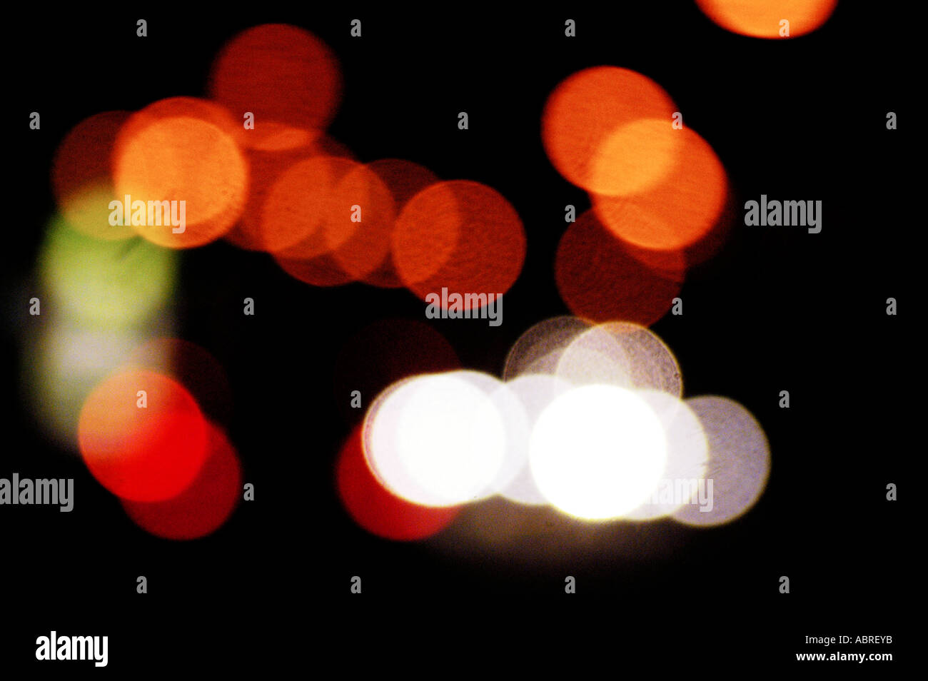 Car Lights Blur Stock Photo