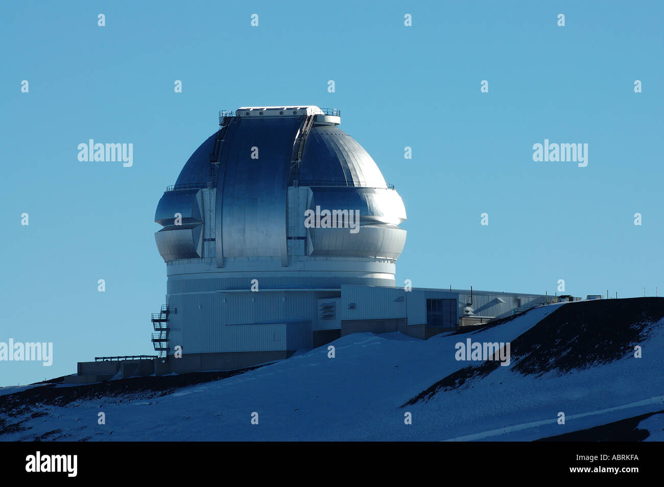 Canada France Hawaii telescope Mauna Kea The Big Island of Hawaii Stock