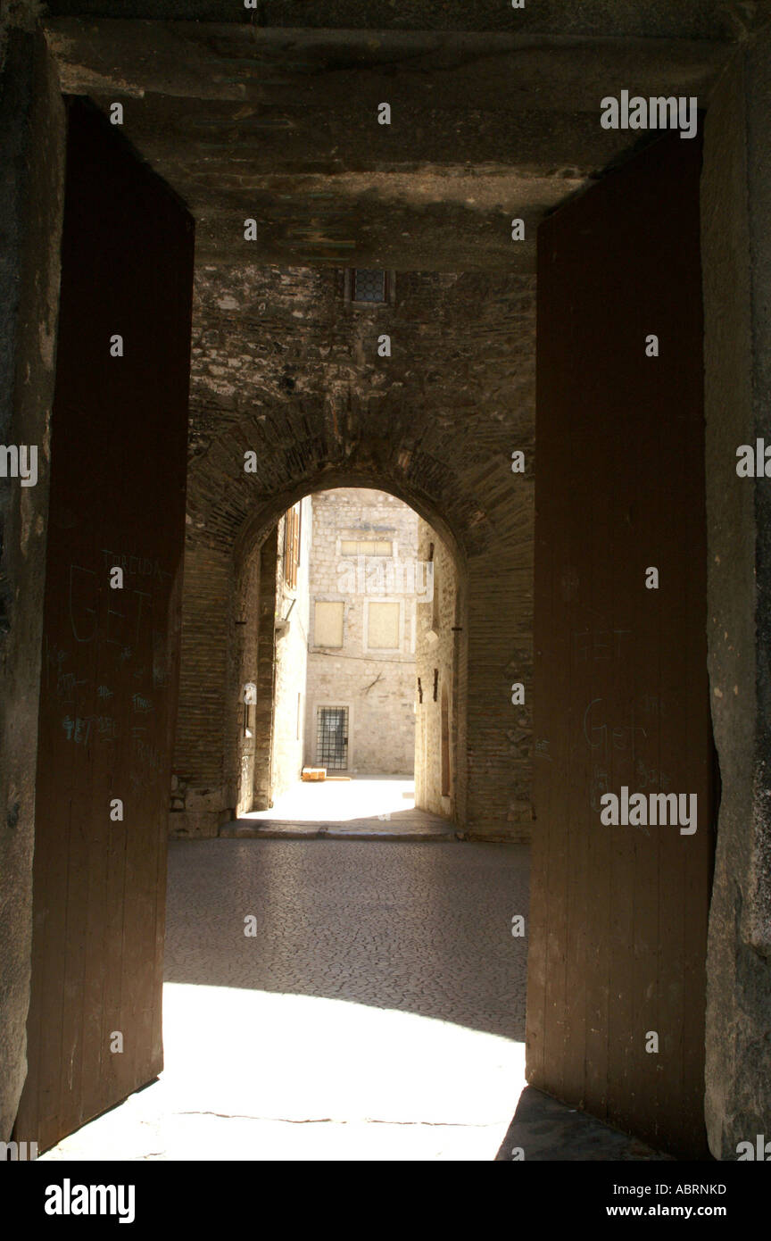 Split Palace of Diocletian doorway into the Temple of Venus Stock