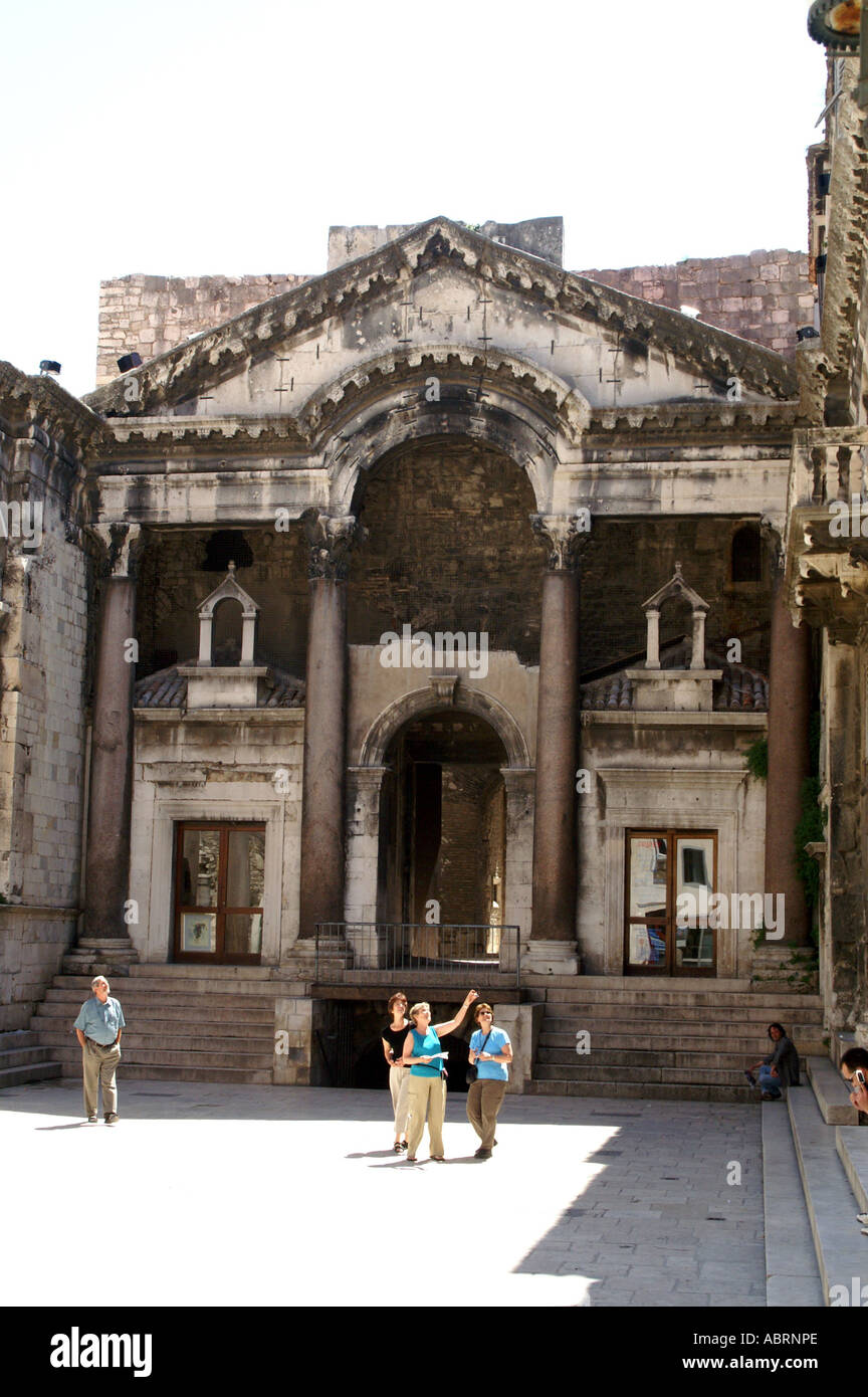 Split Palace of Diocletian doorway into the Temple of Venus Stock