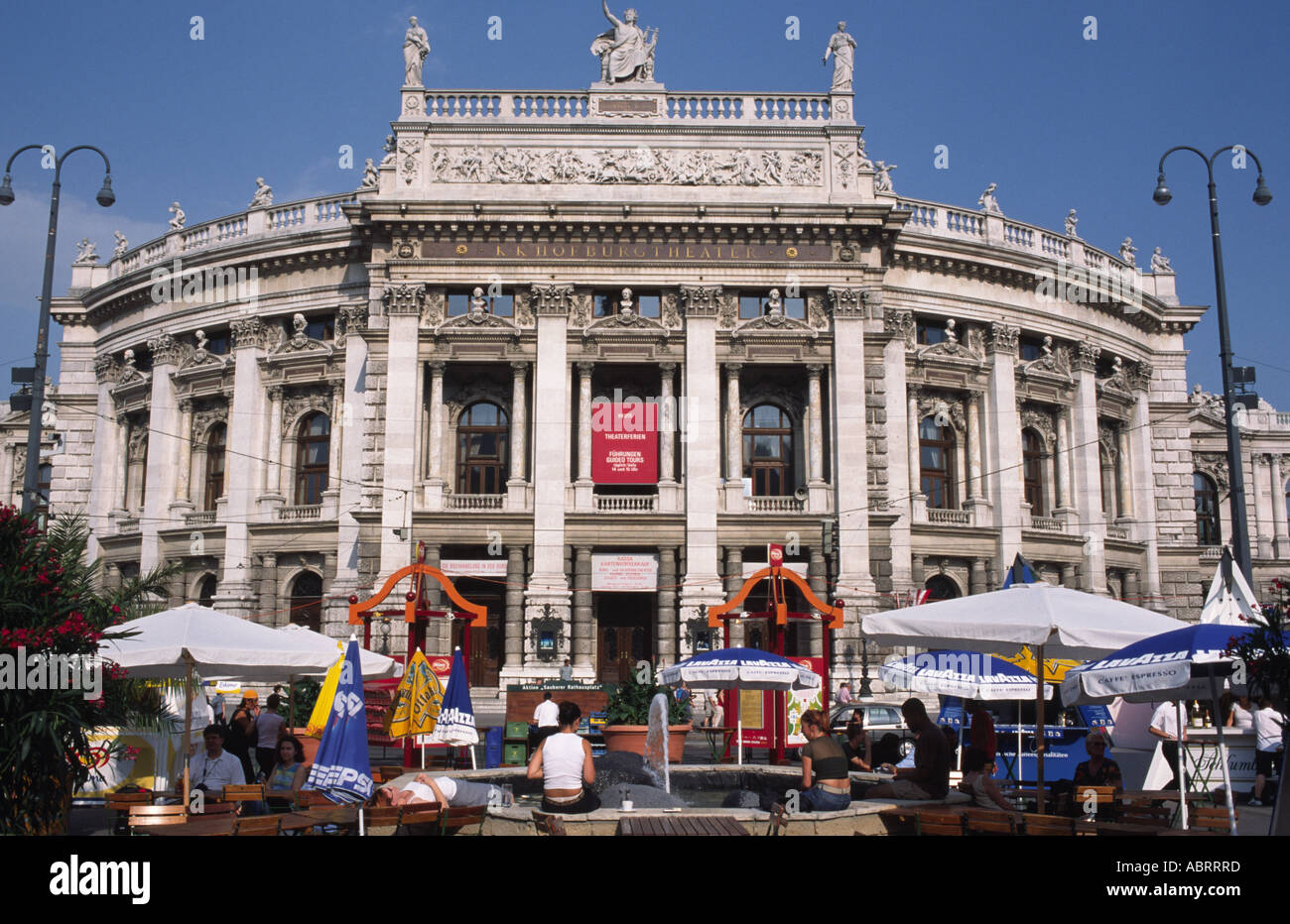 Event in front of the Burgtheatre Vienna Stock Photo