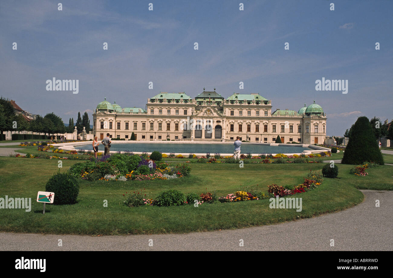 Belvedere Palace Vienna Stock Photo