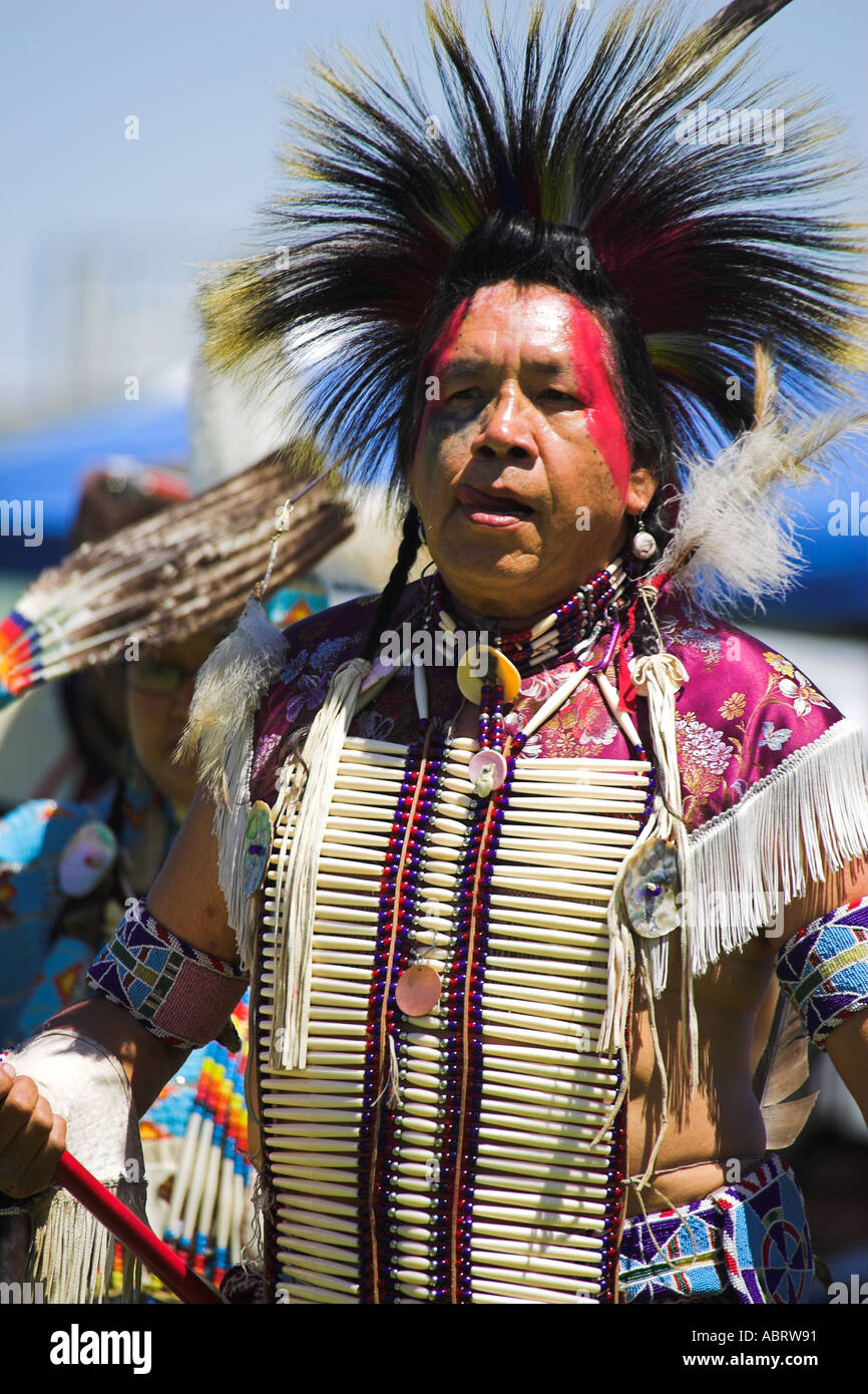 Native American pow wow in Wyoming Stock Photo
