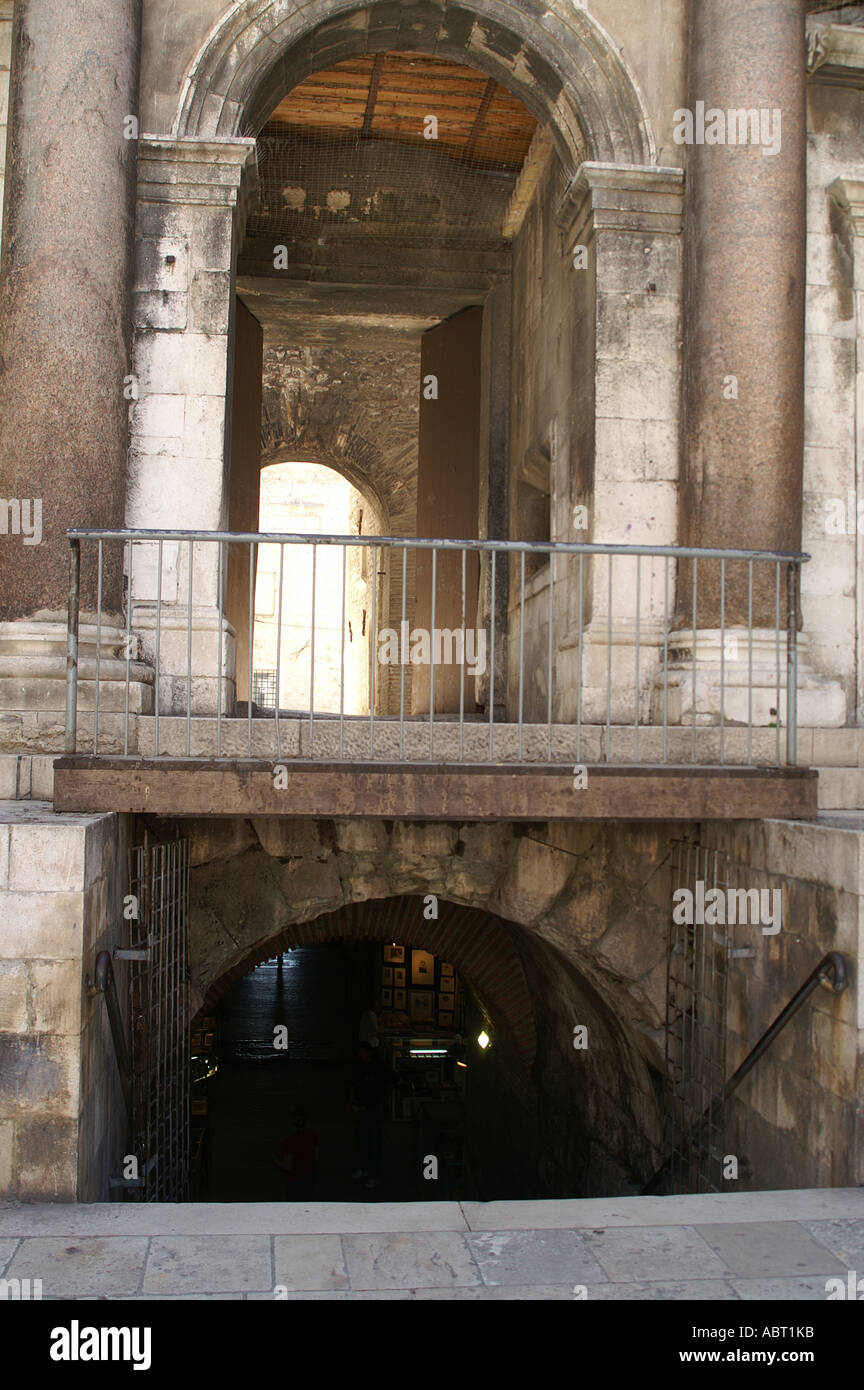 Split Palace of Diocletian the Temple of Venus Stock Photo Alamy