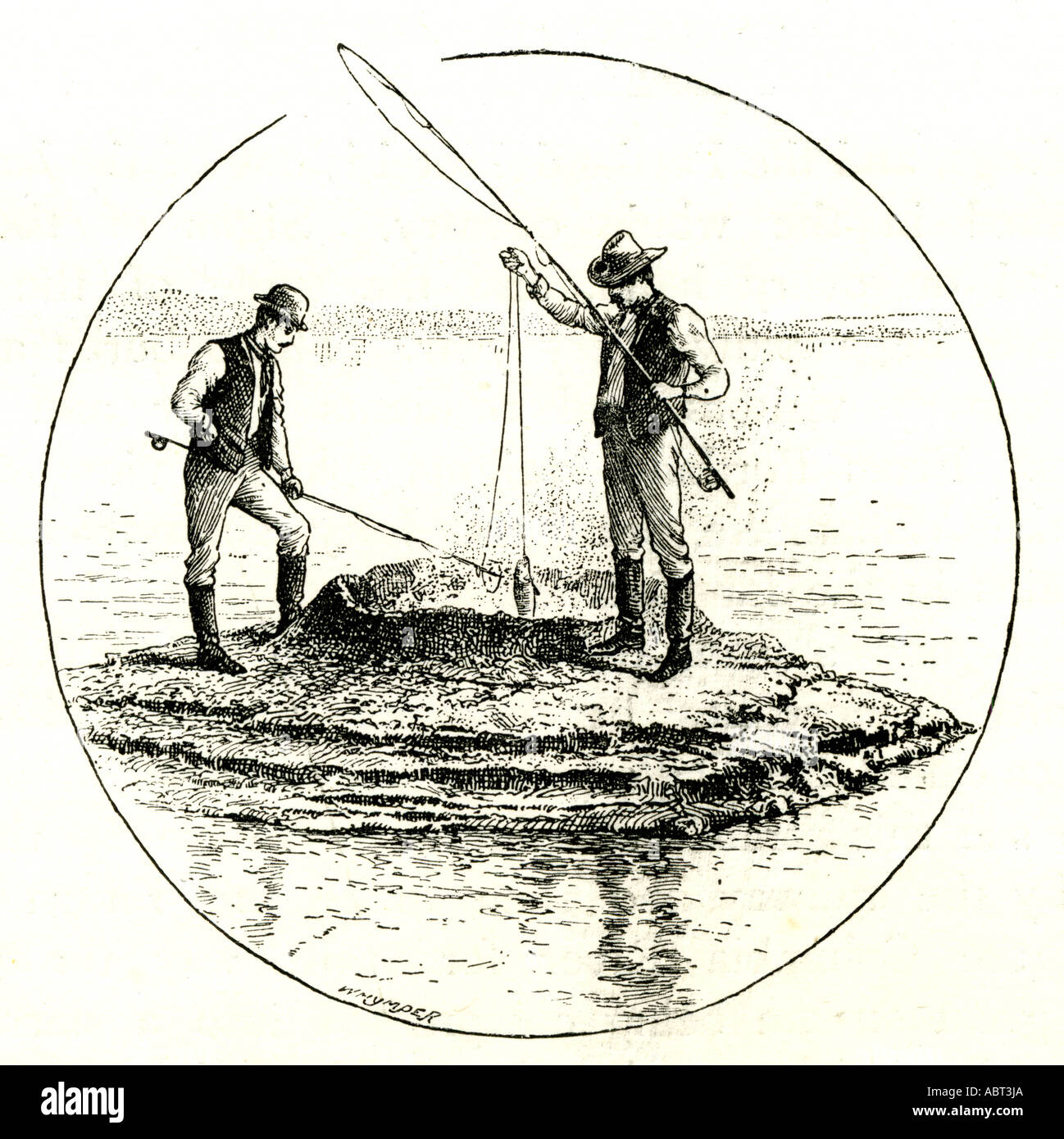 The Hot Cone in the Yellowstone Lake, 1891, USA Stock Photo