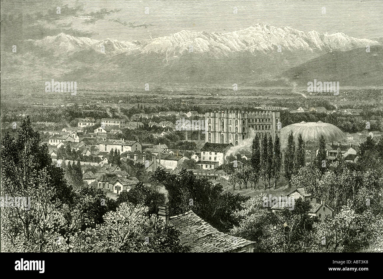 Salt Lake City, 1891, USA Stock Photo