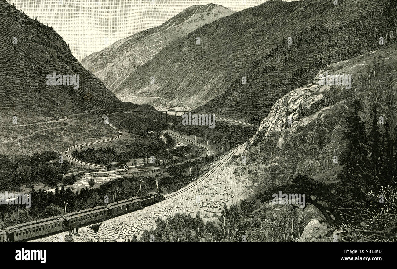 The Great Loop at Georgetown, 1891, USA, Valley, River Stock Photo