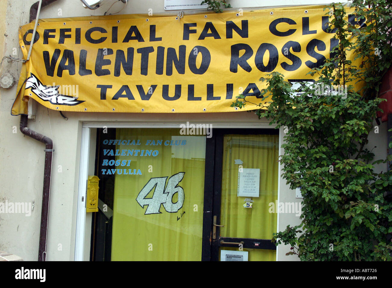 valentino rossi fan club in tavullia italy Stock Photo - Alamy