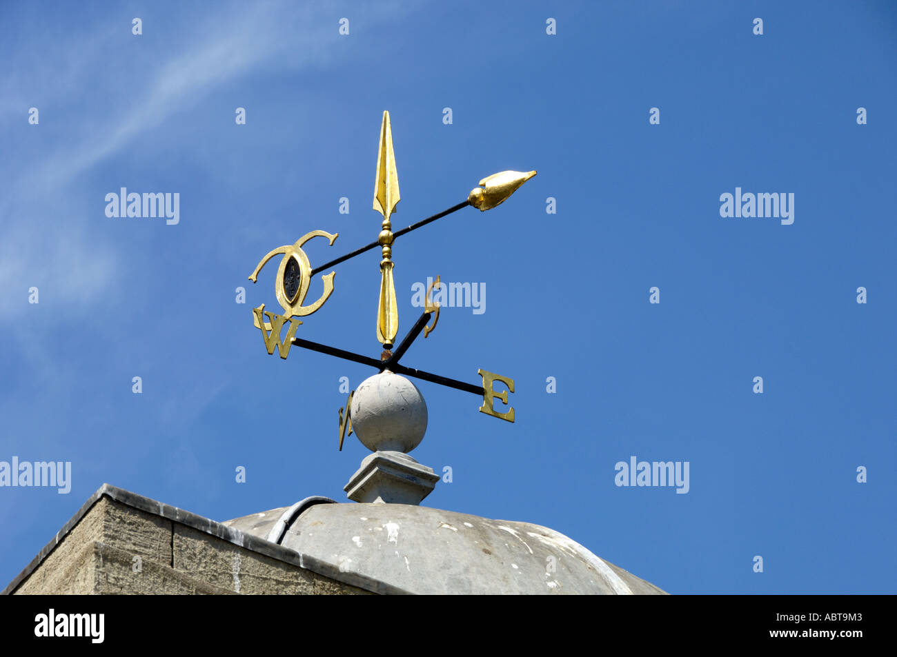 weather cock on Pulteney Bridge Bath Somerset England Stock