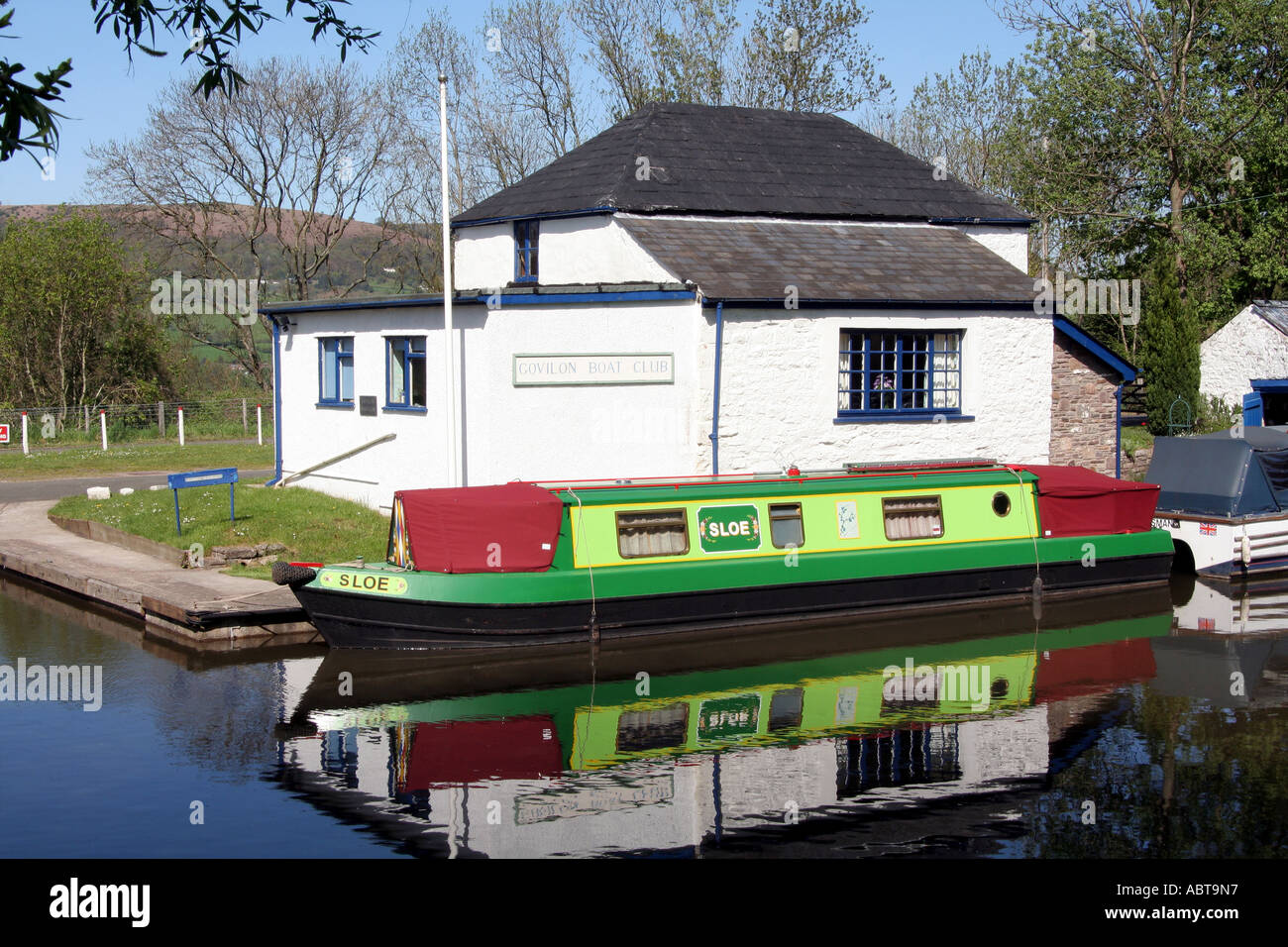Canal Boat Govilon Wharf Govilon Boat Club Monmouthshire and Brecon